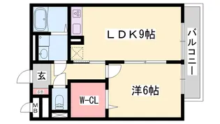 フェリア佐用岡【1階】の間取り