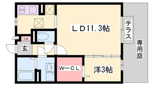 プラシード【1階】の間取り