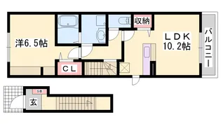 ディア ベルジュ【2階】の間取り