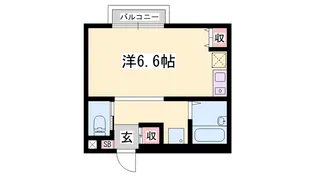レオパレスレヴェルベールⅡ【204号室】の間取り