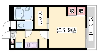 レオパレス手柄駅前【204号室】の間取り