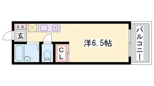 レオパレス宇佐崎Ⅱ【104号室】の間取り