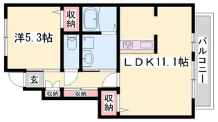 クレアー A棟【1階】の間取り