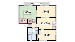 ディアス宮脇【A203号室】の間取り