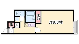 レオネクストロッソ 明神木【1階】の間取り