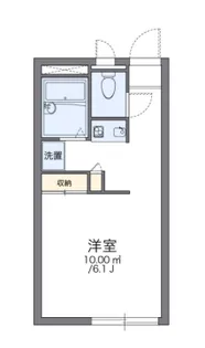 レオパレスアドミラクレール【202号室】の間取り