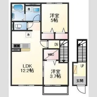 仮称)姫路市白鳥台3丁目アパート【2階】の間取り