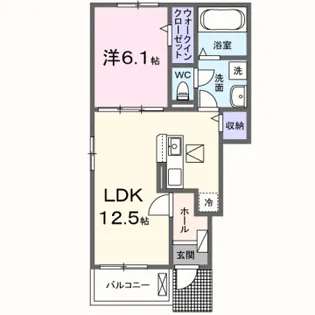 大津区天満アパート【1階】の間取り
