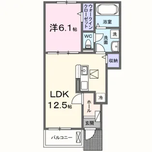 プロスペリテⅦ【1階】の間取り