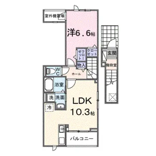 ヴェルデ・フレスコ【2階】の間取り