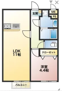 Miyabi【306号室】の間取り