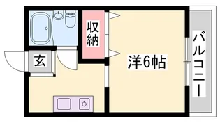 コーポ神明【102号室】の間取り