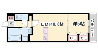 MISTRAL龍野町【2階】の間取り