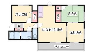 シティーオデオン【4階】の間取り