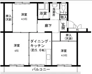 ビレッジハウス志染【2階】の間取り