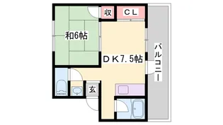ミストラル土山【2階】の間取り