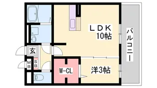 セジュール白浜 A棟【3階】の間取り