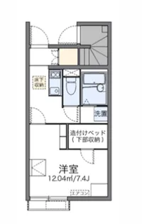 レオネクストホクトⅡ【106号室】の間取り