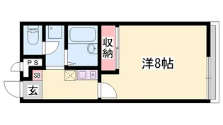 レオパレスゆかり荘【204号室】の間取り