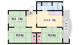 ローレルハイツ姫路天満【4階】の間取り