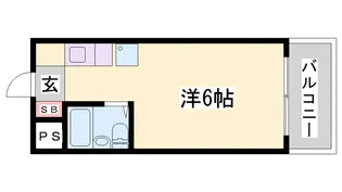 クリアキューブ姫路【307号室】の間取り