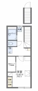 レオパレスドミール細江N弐番館【204号室】の間取り
