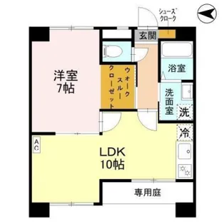 土井ハイツ北条口【1階】の間取り