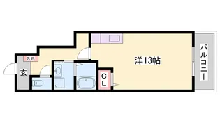 コゥジィーコート【1階】の間取り