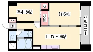 インタービレッジ西夢前台【5階】の間取り