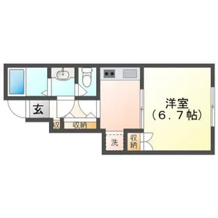 サンフォルテ三木西【1階】の間取り