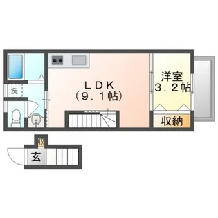 サンフォルテ三木西【2階】の間取り
