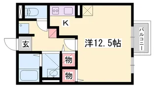 サルドセジュール【202号室】の間取り