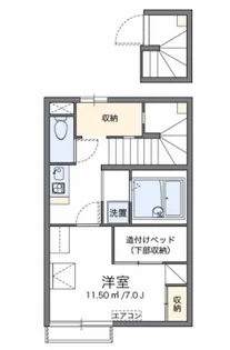 レオパレス城下【212号室】の間取り