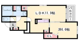エヴィメリアⅠ【1階】の間取り