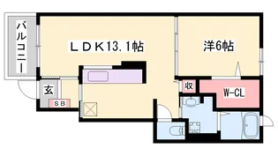 ボナール【101号室】の間取り
