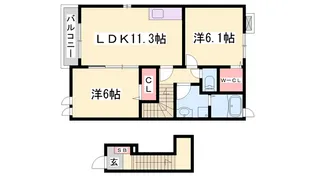 プロムナード A【2階】の間取り