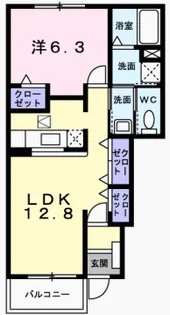 エクセルシアC【1階】の間取り