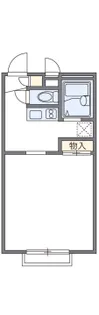 レオパレスマーガレット【202号室】の間取り