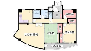 フィールトレイン【5階】の間取り