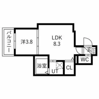 ルアナテラス38【3階】の間取り