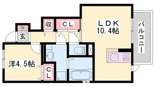 Placido A【1階】の間取り