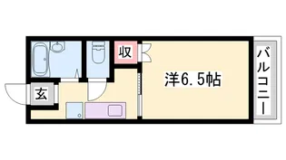 AIAI1Kハイツ【1階】の間取り