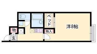 レオネクストチャンティック西脇【202号室】の間取り