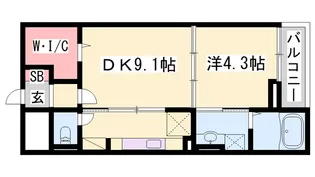 フィレール デュ トラジャⅦ【1階】の間取り