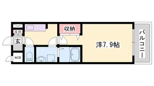 オート・プラージュ【1階】の間取り