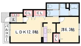 サンセールⅣ【1階】の間取り
