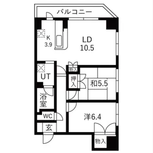 東加古川ミオ【2階】の間取り