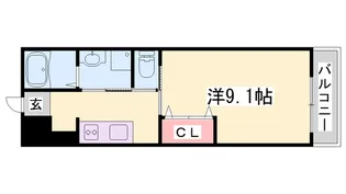 グランディールココ【1階】の間取り