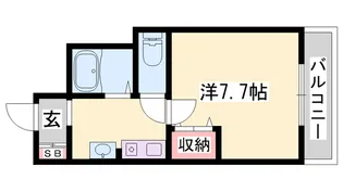 サーラ宝殿【3階】の間取り