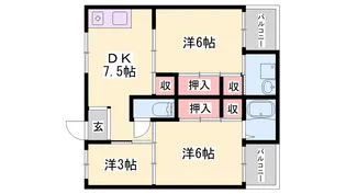 ヴィラナリー夢前【2階】の間取り